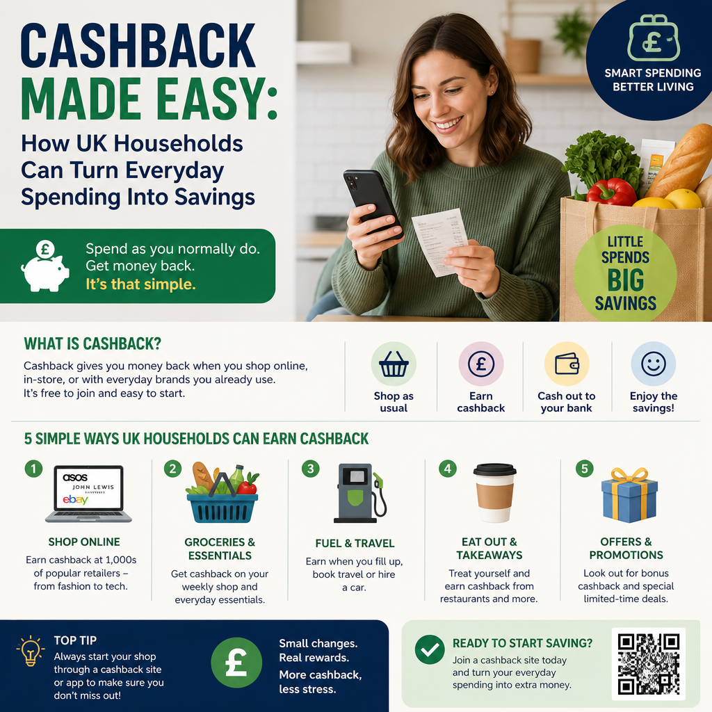 Cashback Made Easy: How UK Households Can Turn Everyday Spending Into Savings