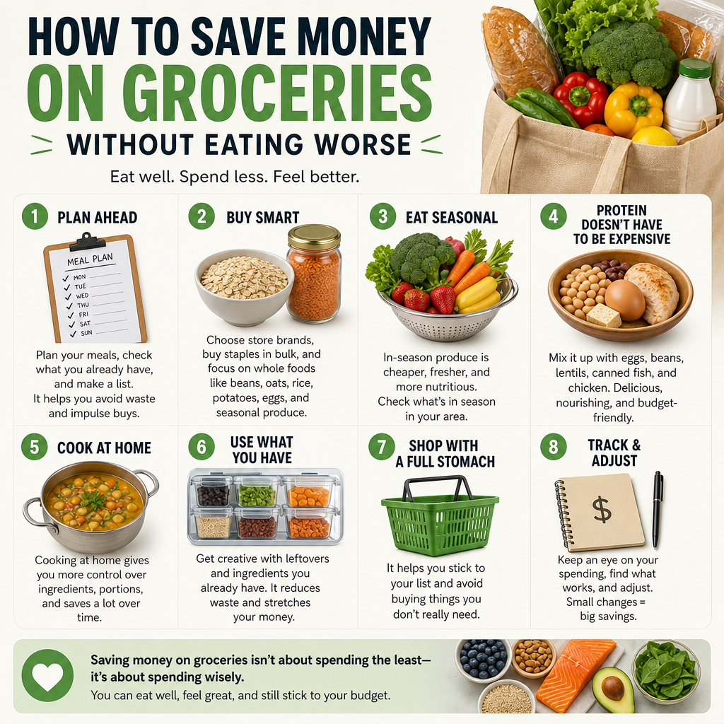 How to Save Money on Groceries Without Eating Worse