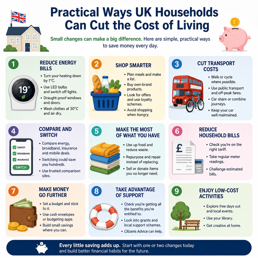 Practical Ways UK Households Can Cut the Cost of Living