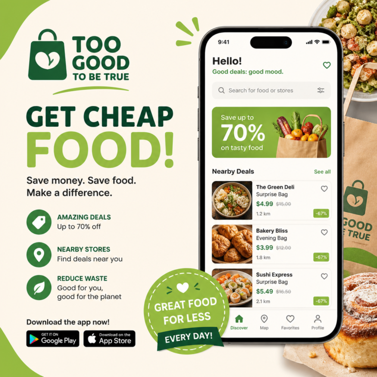 Too Good to be True App Get Cheap Food