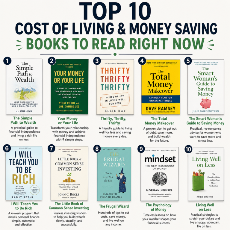 Top 10 Cost of Living & Money Saving Books to Read Right Now